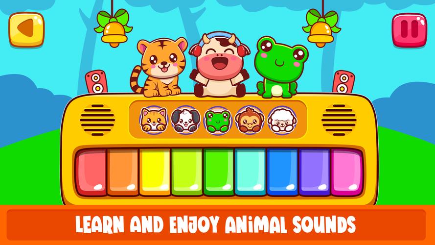 Piano Kids Toddler Music Games Captura de tela 1