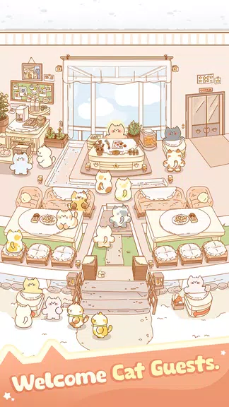 Idle Cat Hotel - Tycoon Games Capture d'écran 1