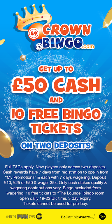 Crown Bingo: Bingo Jackpots & Online Slots Ekran Görüntüsü 1