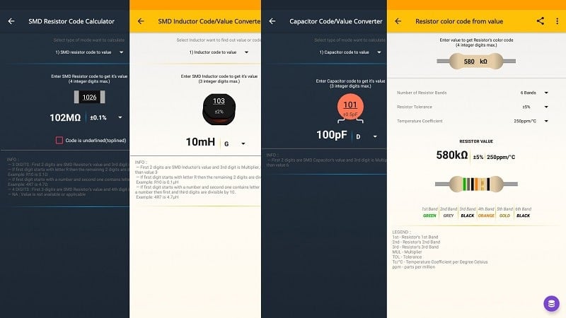 ElectroCalc ภาพหน้าจอ 1