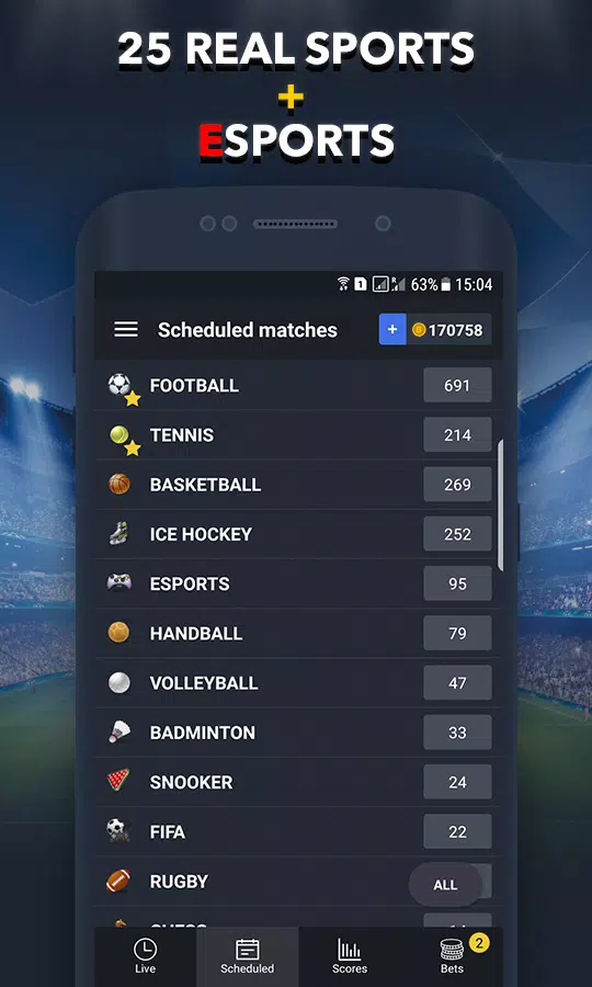 Sports Betting Game - BET UP স্ক্রিনশট 2