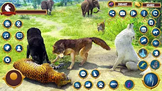 Virtual Wild Wolf Family Sim Schermafbeelding 1