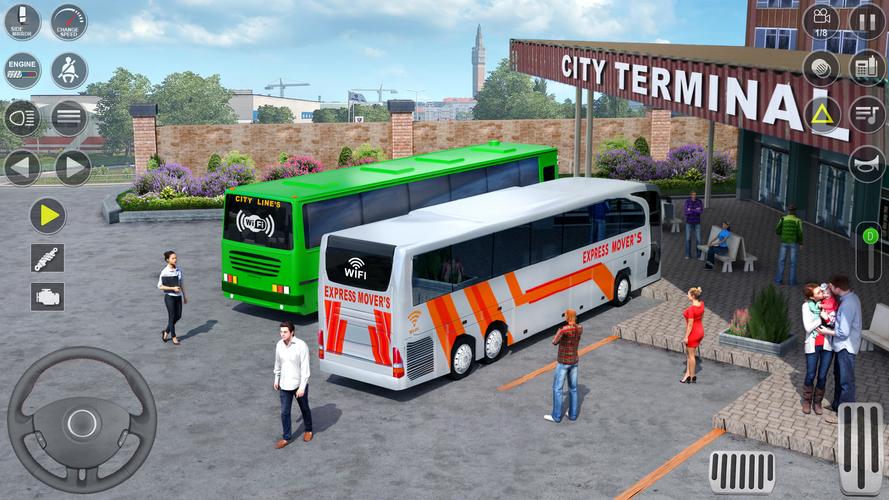 Modern Bus Transport Game 3D Скриншот 3