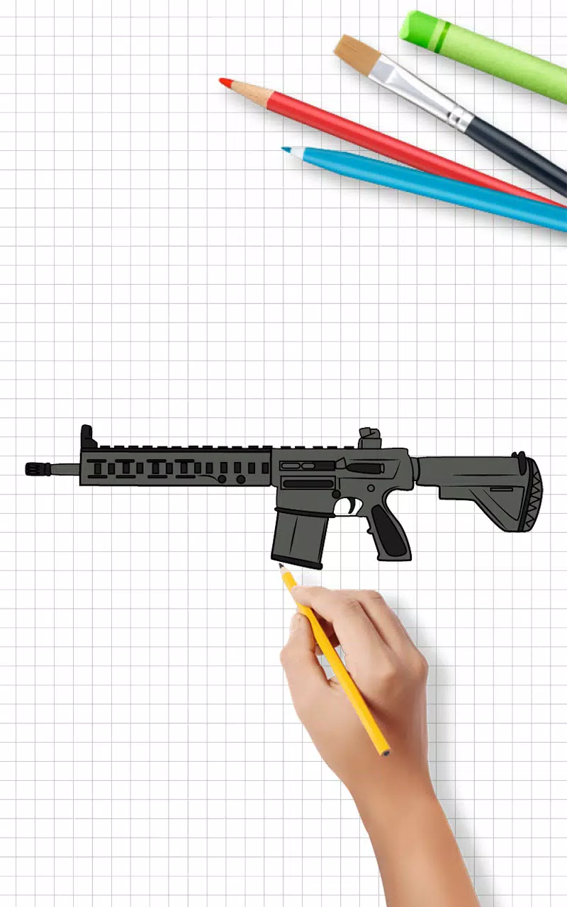 Schermata How to draw weapons step by st 3