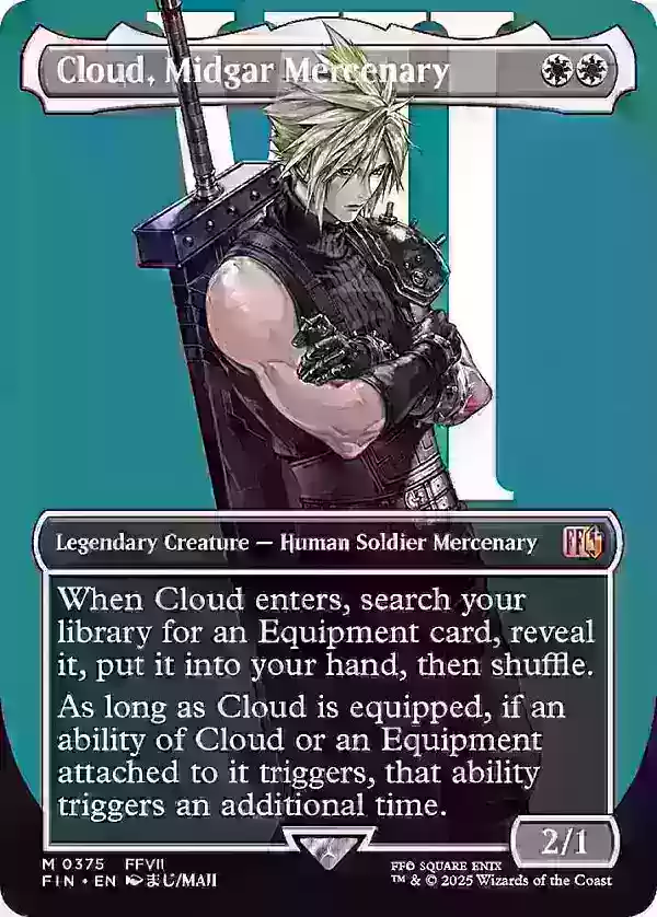 Cloud, Mercenaire de Midgar (Sans bordure - Surge Foil)