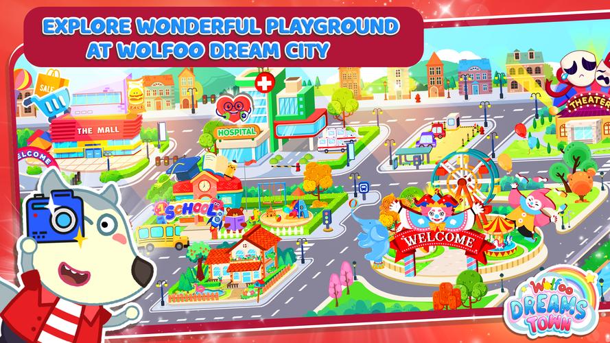 Wolfoo's Town: Dream City Game スクリーンショット 0