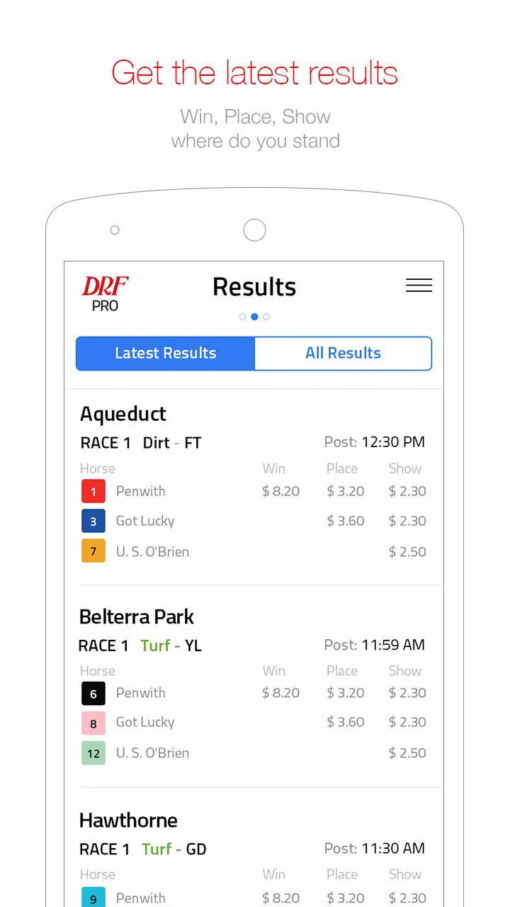 Daily Racing Form Ảnh chụp màn hình 1