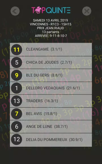Top Quinté - Gagner avec la mu Скриншот 3