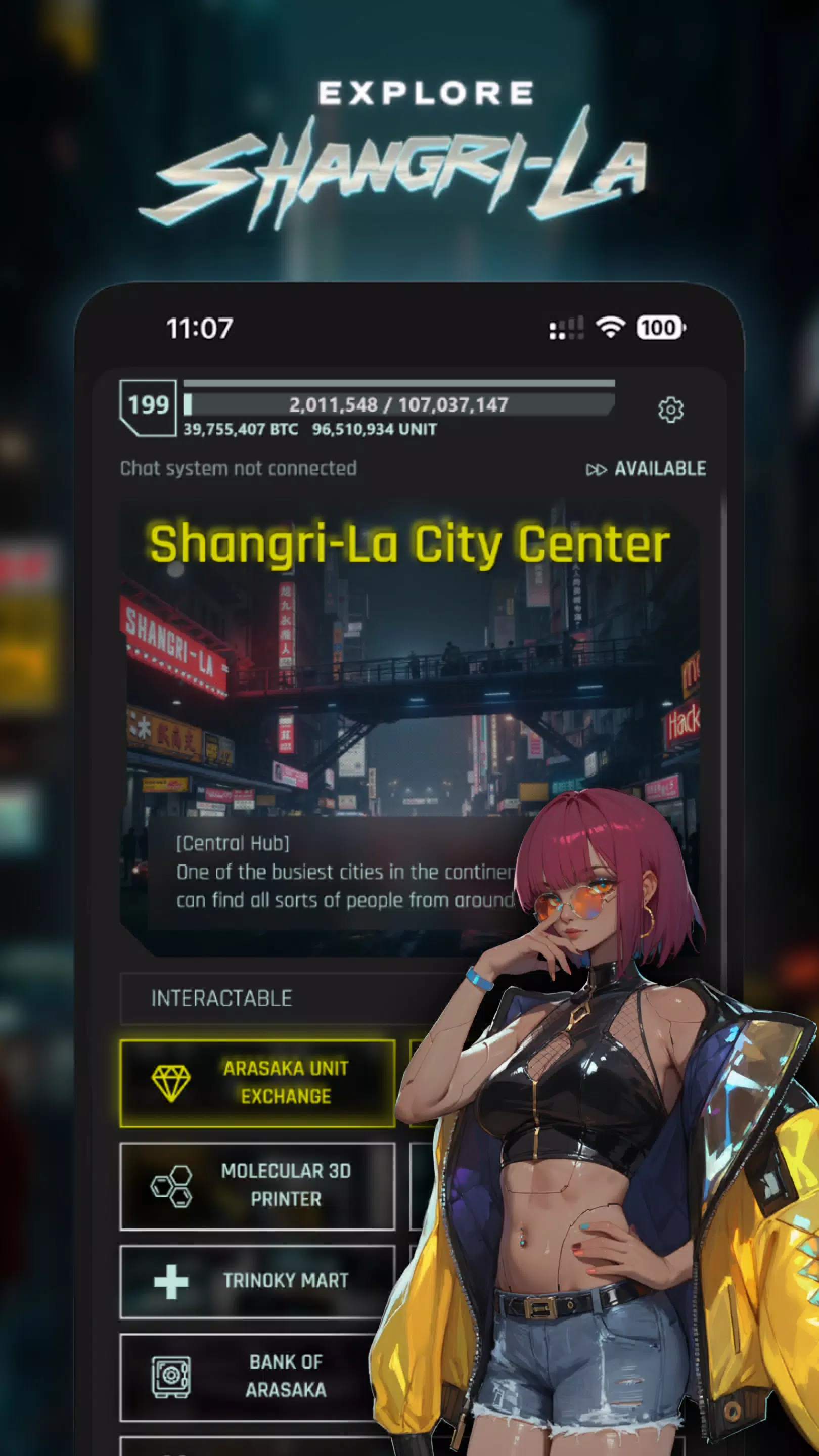 CyberCode: Cyberpunk MMORPG ภาพหน้าจอ 2
