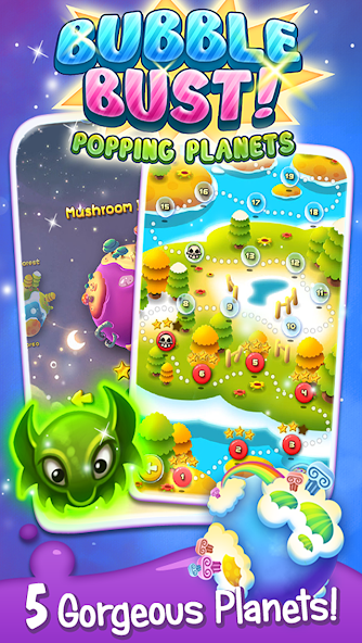 Bubble Bust! - Popping Planets Tangkapan skrin 2