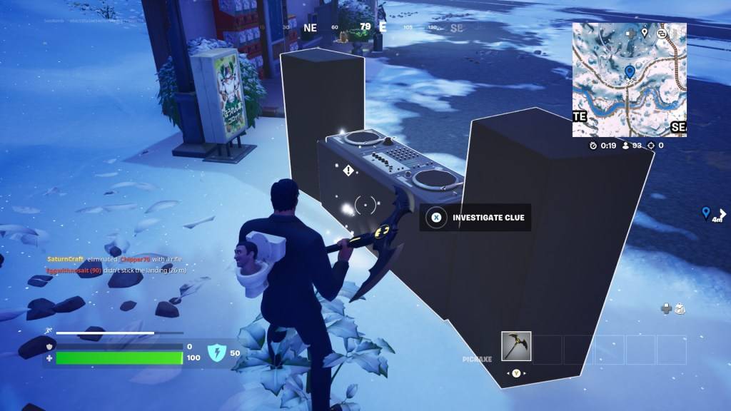 The turntable, the final item on the Fortnite Winterfest 2024 trail