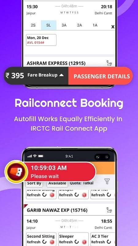 Confirm Tatkal Ticket Booking Ảnh chụp màn hình 1