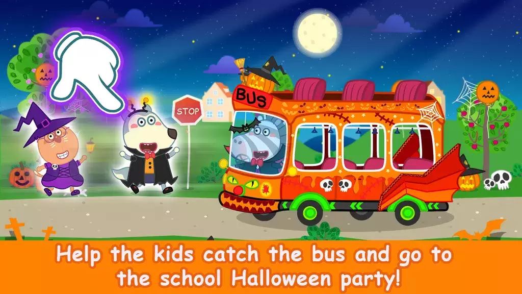 Wolfoo School Halloween Night应用截图第2张