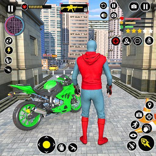 Superhero Bike Mega Ramp Games Captura de tela 0