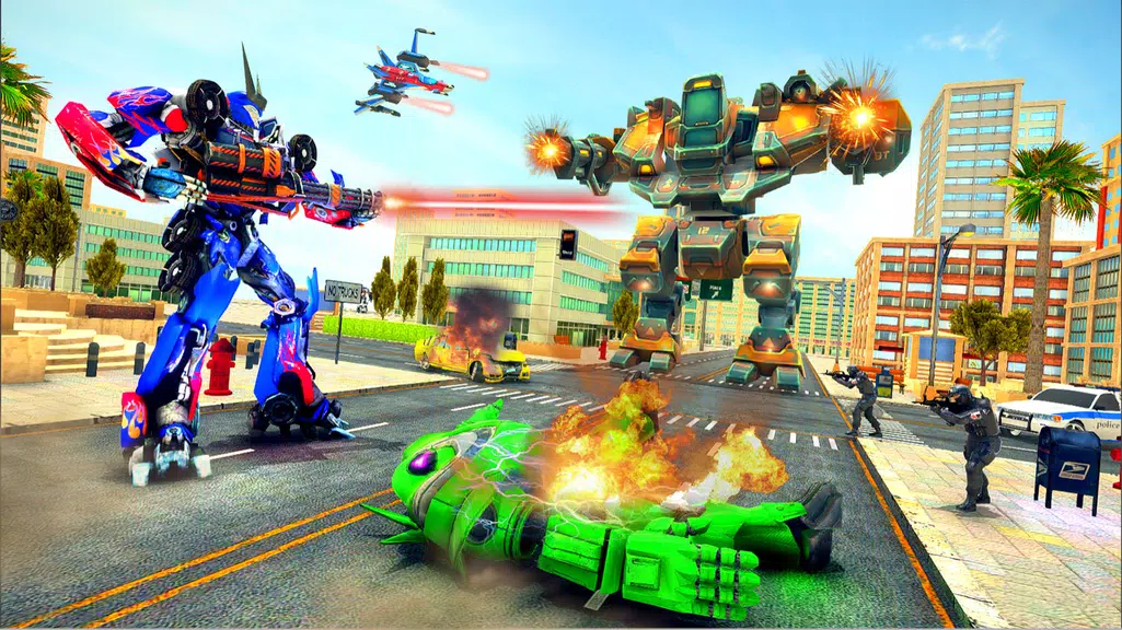 Truck Robot Transform Game Schermafbeelding 1