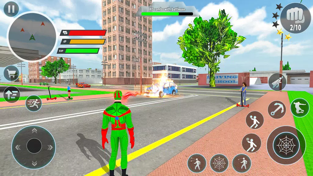 Police Robot Rope Hero Game 3d Captura de tela 1