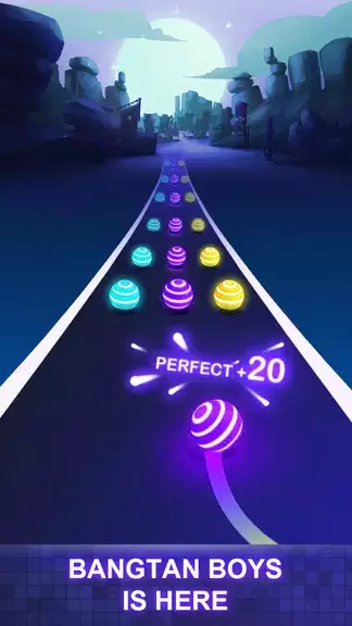 Schermata BTS Road Tiles: KPOP Colour Ball Dancing Road Run! 2