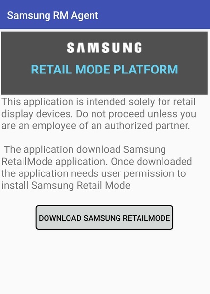 Samsung Retail Mode স্ক্রিনশট 0