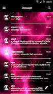 SMS Messages GlassNebula Theme ภาพหน้าจอ 2