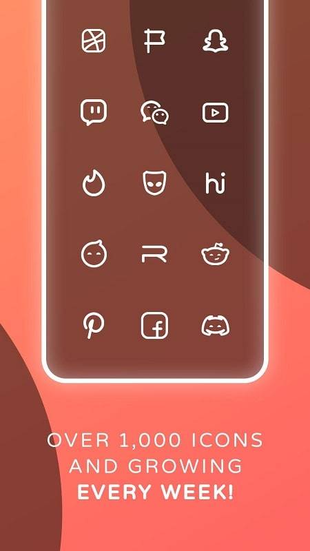 Reev Pro - White Outline Icons Скриншот 2