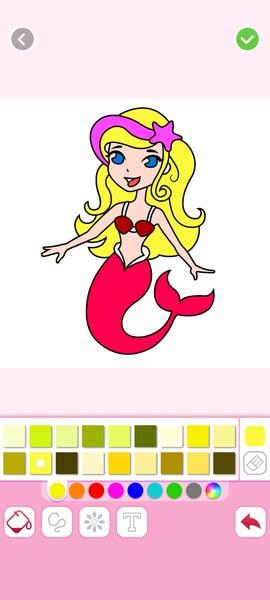 Mermaids Coloring ဖန်သားပြင်ဓာတ်ပုံ 3