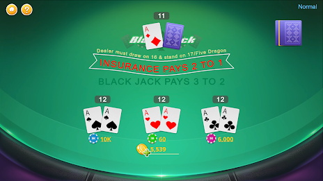 Blackjack - Casino World 스크린샷 2