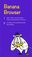 Schermata Banana Browser: Adblock, Secur 0