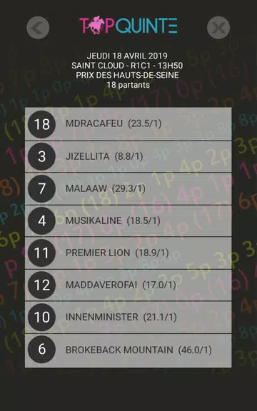 Top Quinté - Gagner avec la mu Скриншот 1
