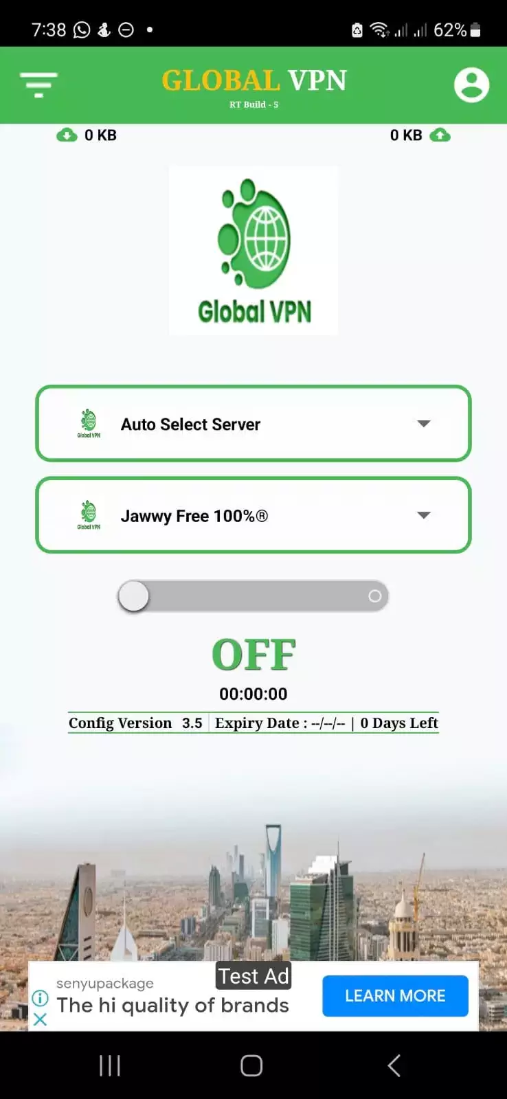 Global VPN ဖန်သားပြင်ဓာတ်ပုံ 2