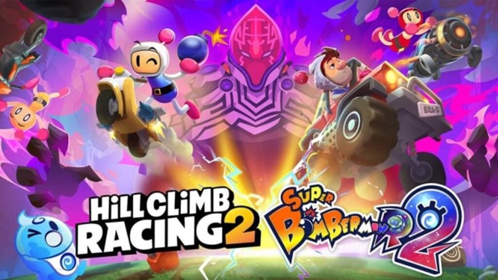 Supercharged Racing Collab: Super Bomberman R 2 Joins Hill Climb Racing 2