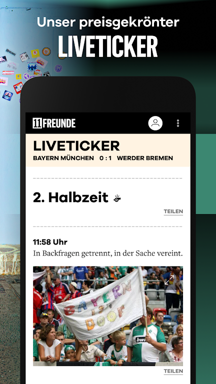 11FREUNDE - News & Liveticker স্ক্রিনশট 1