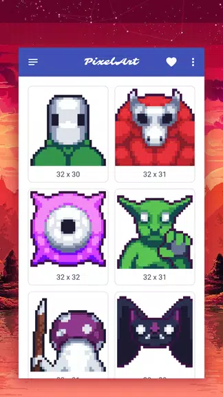 How to draw pixel monsters スクリーンショット 2