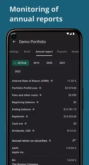 Investing portfolio tracker ဖန်သားပြင်ဓာတ်ပုံ 3