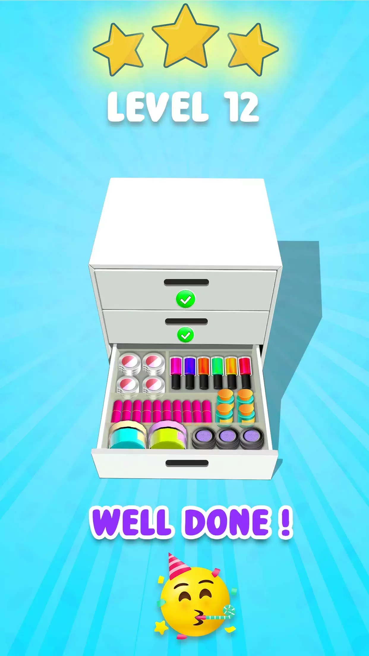 Fill the Makeup Organizer Game Screenshot 0