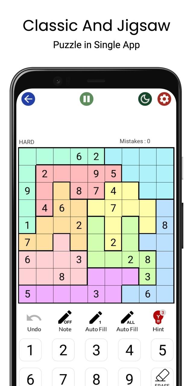 Sudoku - Classic & Jigsaw Ekran Görüntüsü 2