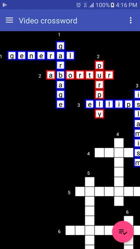 Video Crossword 스크린샷 1