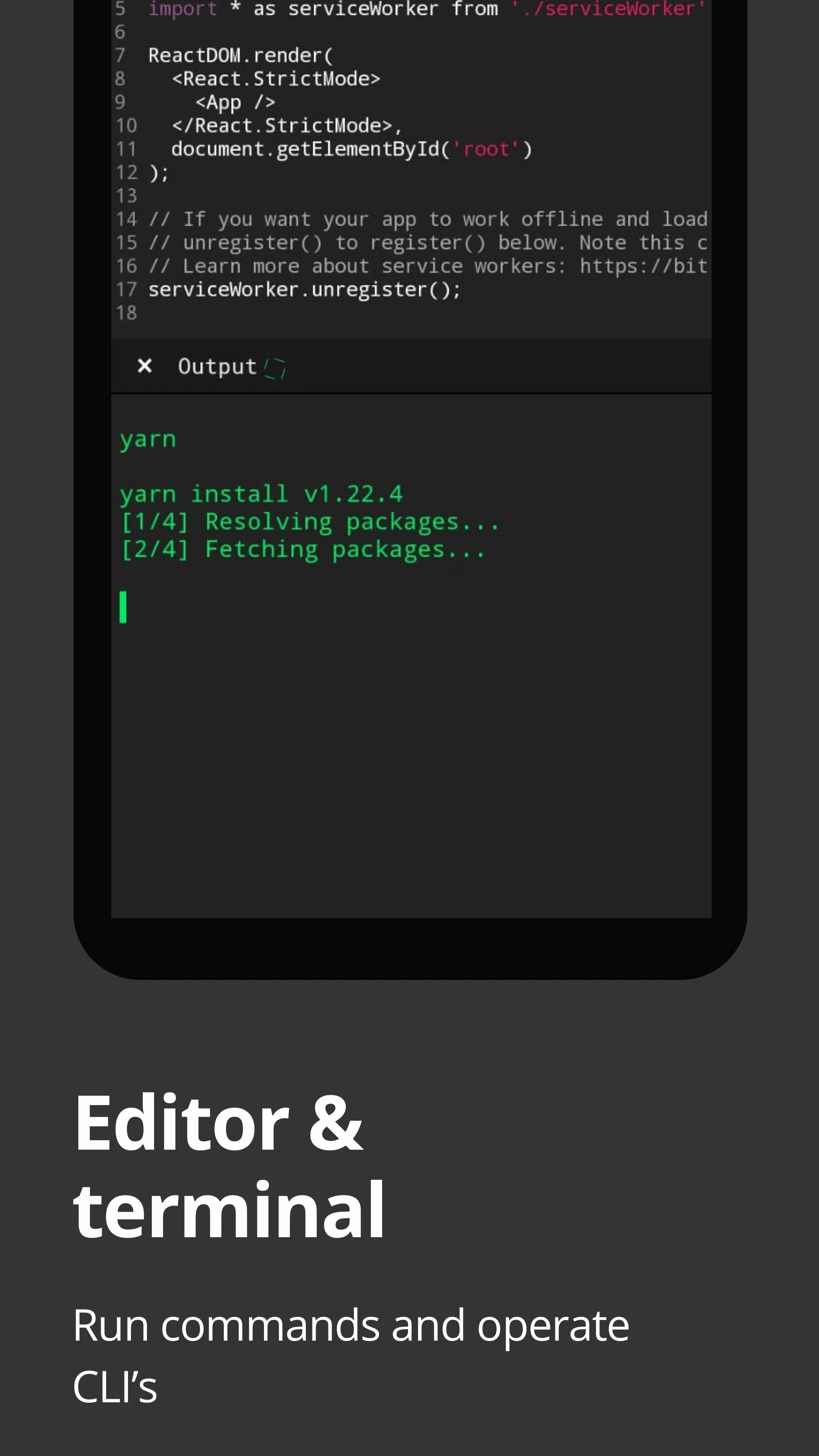 Dcoder, Compiler IDE :Code & P Zrzut ekranu 0
