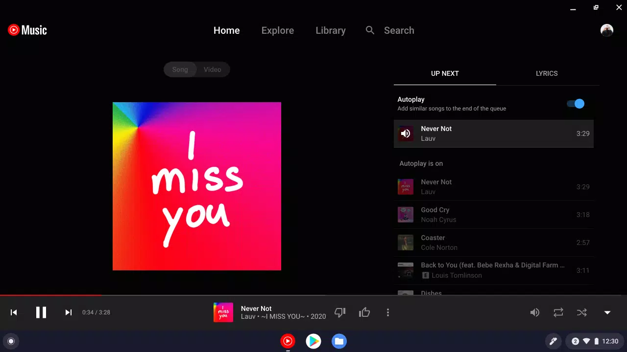 YouTube Music for Chromebook Ảnh chụp màn hình 3