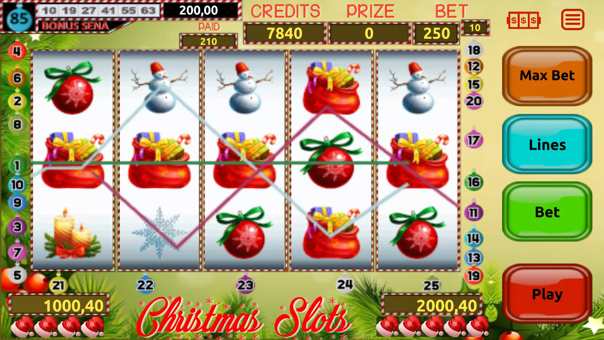 Christmas (Xmas) Slots Captura de tela 0
