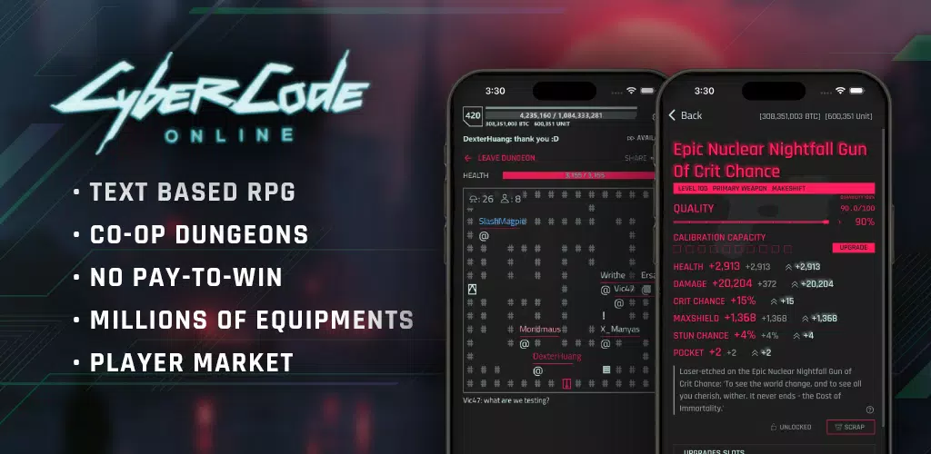 CyberCode: Cyberpunk MMORPG ภาพหน้าจอ 0