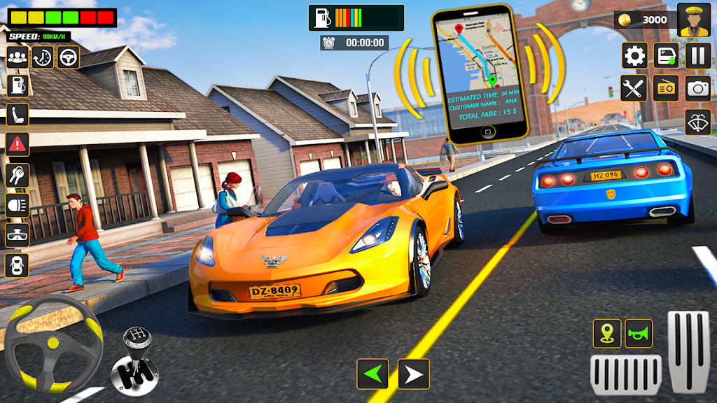 City Cab Driver Car Taxi Games স্ক্রিনশট 1