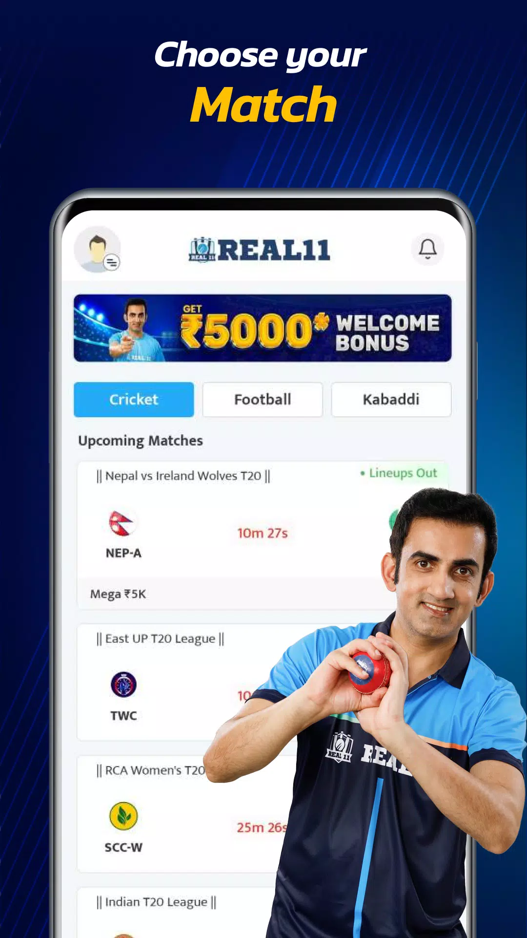 Real11: Play Fantasy Cricket Screenshot 3