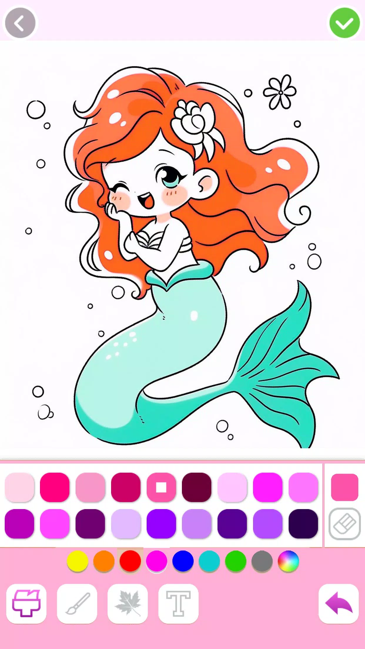 Mermaid Coloring:Mermaid games應用截圖第1張