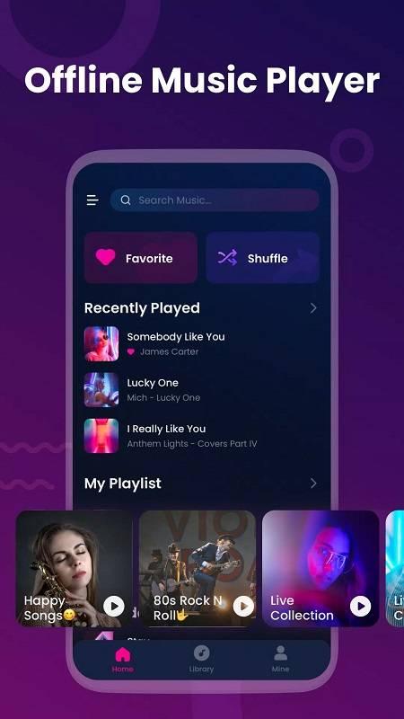 Offline Music Player: My Music ภาพหน้าจอ 3