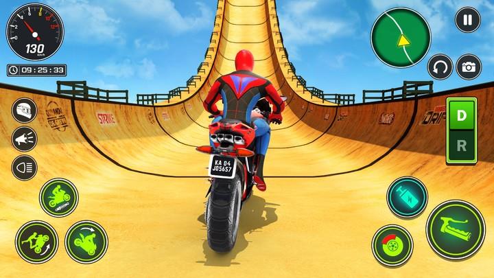 Superhero Bike Stunt Games GT Скриншот 1