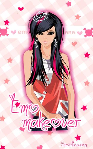 Emo dress up game Скриншот 2