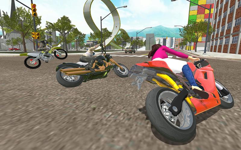 Motorbike Rush Drive Simulator Captura de pantalla 0