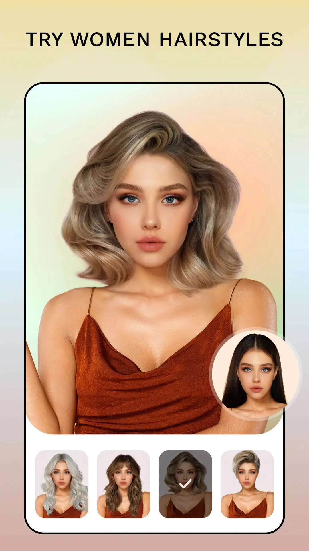 Hair Color Changer: Hairstyles應用截圖第1張