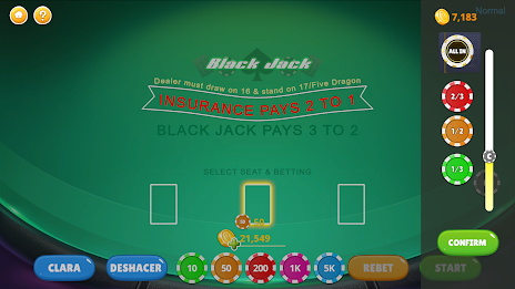 Schermata Blackjack - Casino World 1