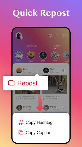 Downloader for IG, Story Saver 스크린샷 2